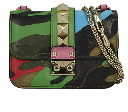Mini Glam Lock Rockstud Crossbody, front view